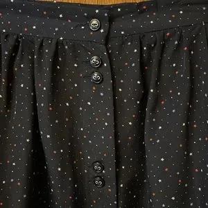 Topshop Skirts Topshop Navy Stars Midi Skirt Poshmark